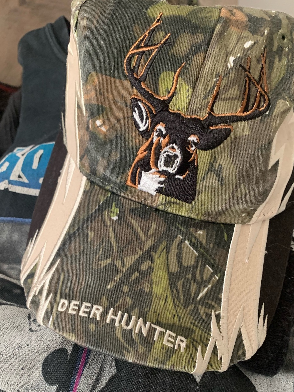 Deer Hunter Camouflage Baseball Cap - Green Camo